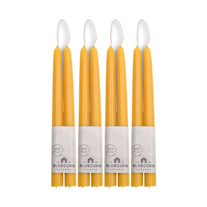 bluecorn beeswax taper candles pure beeswax candles raw beeswax tapers