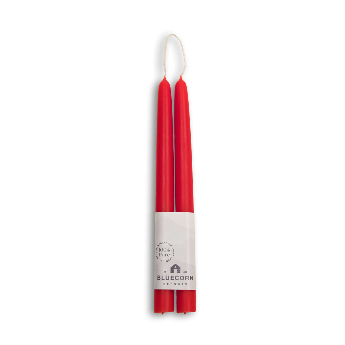tapered beeswax candles Red taper candles from bluecorn candles pure beeswax candlesticks