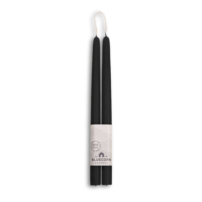 black beeswax taper candles bluecorn candles