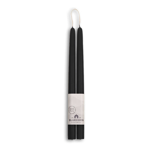 black beeswax taper candles bluecorn candles