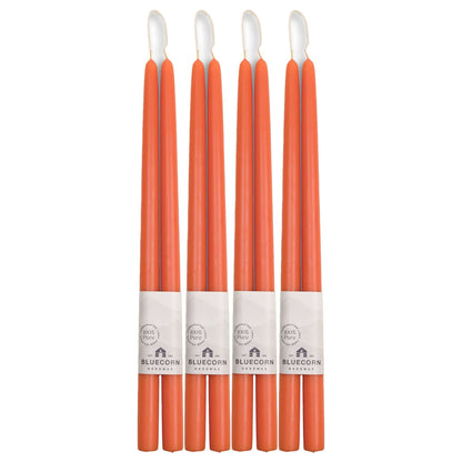 tall peach candles taper candles beeswax candles taper candlesticks bluecorn candles