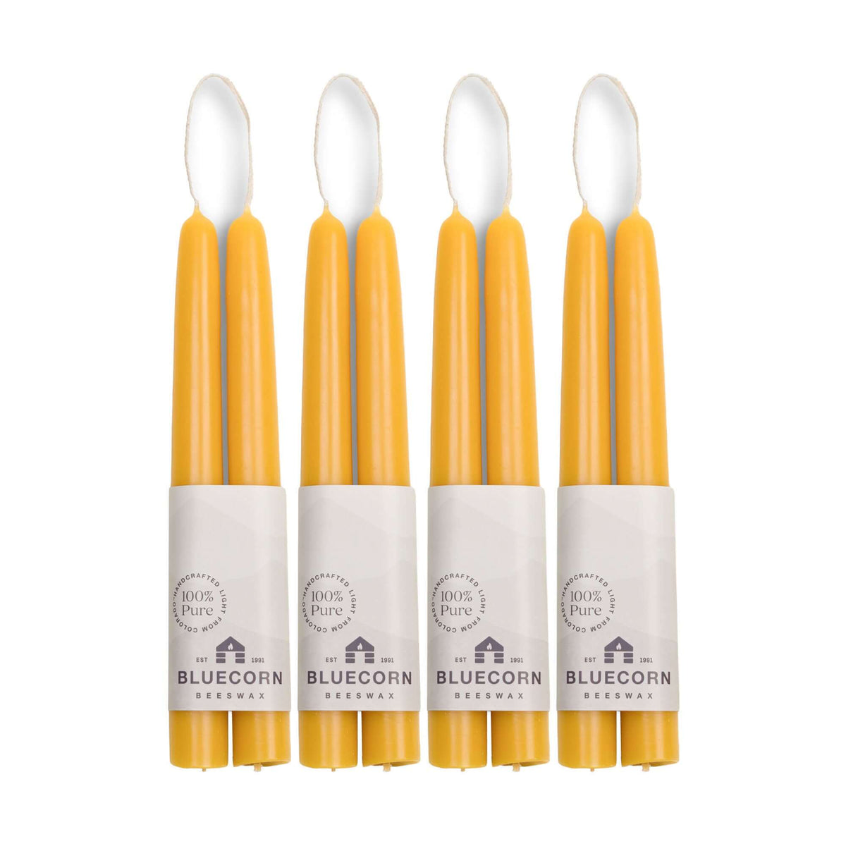 bluecorn candles pure beeswax taper candles