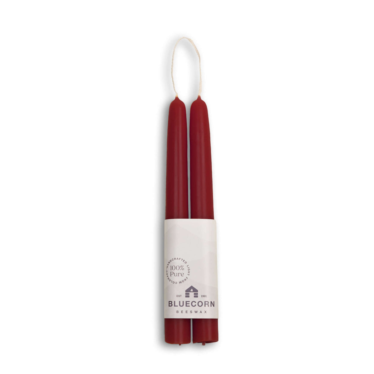 beeswax candles taper Bluecorn Candles burgundy red taper candles made form pure beeswax in colorado