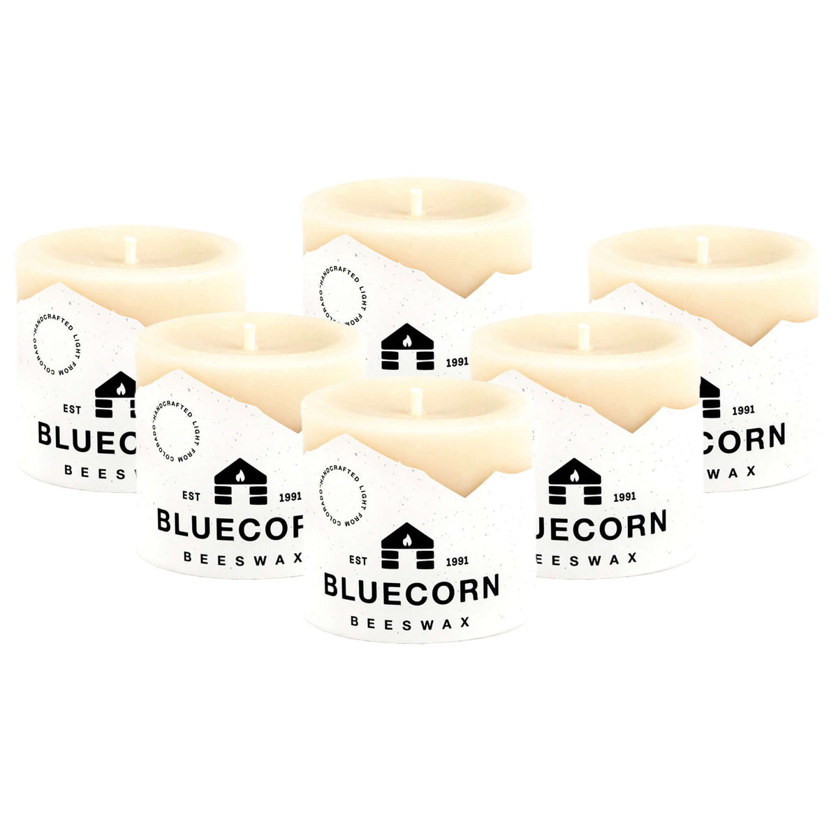 bluecorn beeswax pillar candles white beeswax candles