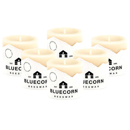 bluecorn beeswax pillar candles white beeswax candles