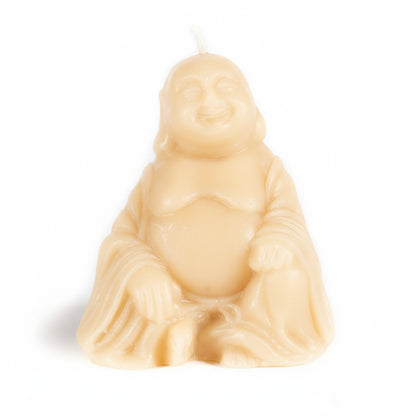 Ivory Buddha Candle with White Background