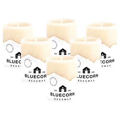 unscented white beeswax candles bluecorn