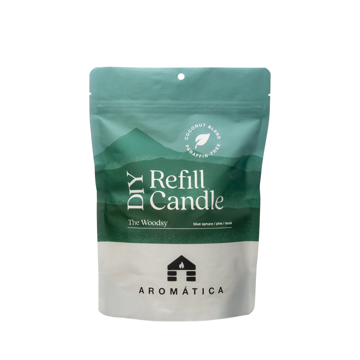 the woodsy pine scented candle refill bluecorn aromática