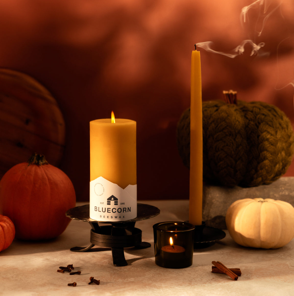 Bluecorn Beewax Candles