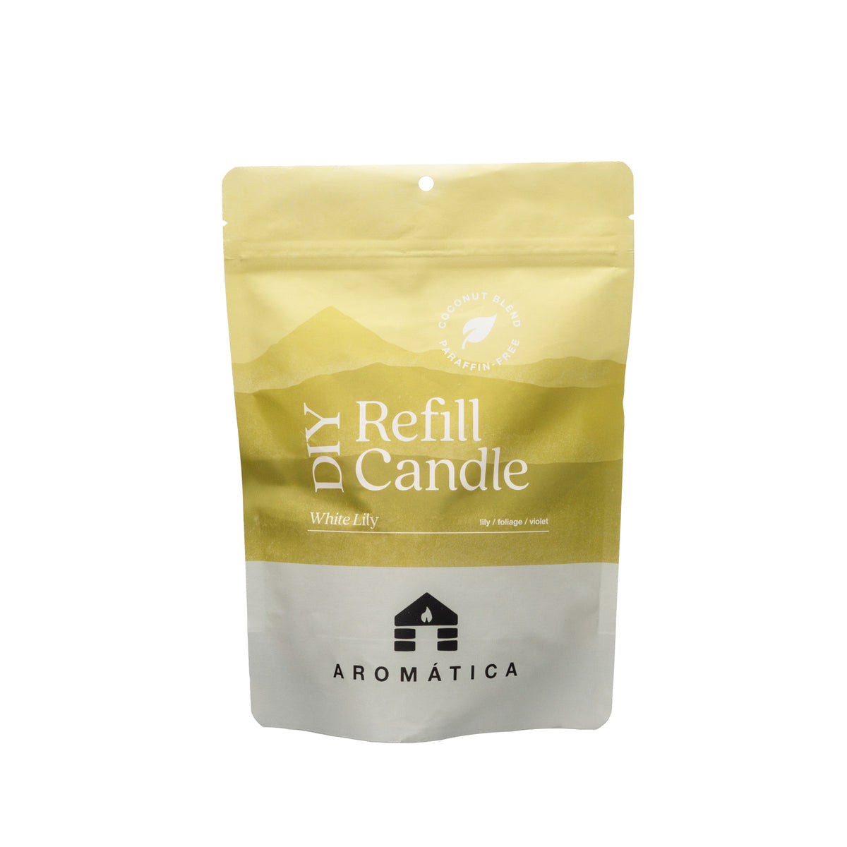 white lily scented candle refill bluecorn aromática