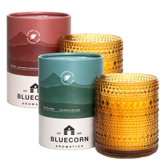 warming spice winter scented candle pine scented candle bluecorn aromatica coconut wax nontoxic scented candles handmade in usa