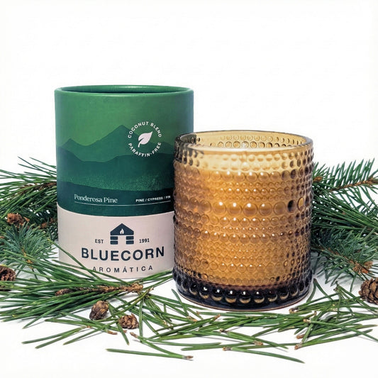 pine scented candle handmade in colorado with clean coconut wax. perfect candles for xmas