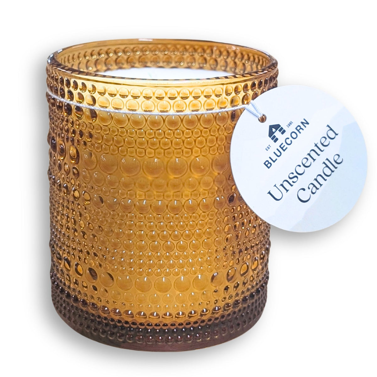 unscented candle coconut wax bluecorn made in usa