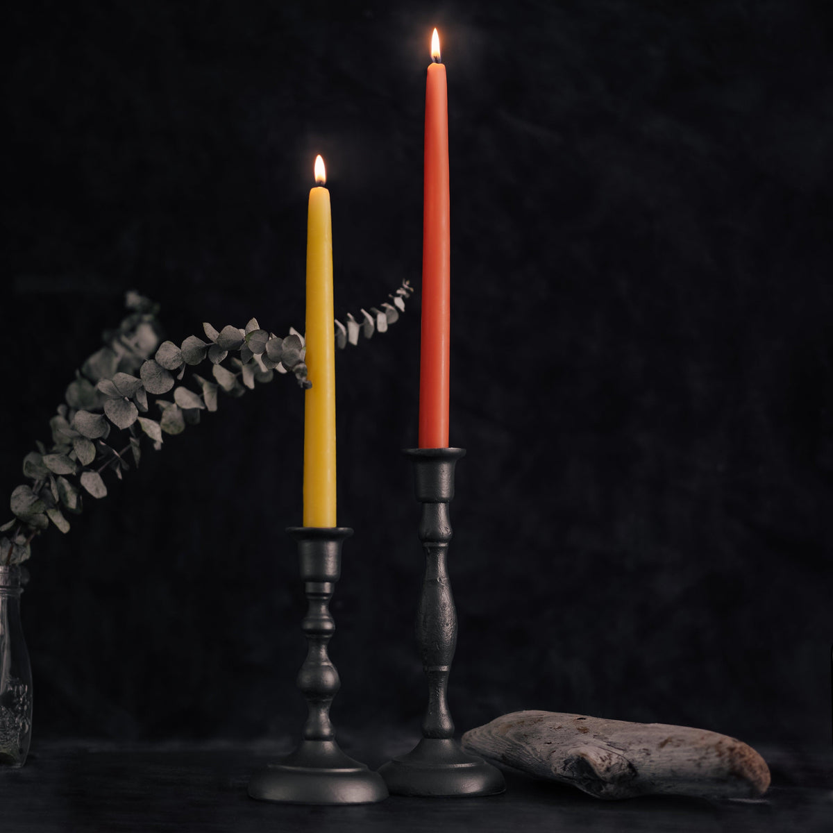 Clearance Candles - Hand-Dipped Beeswax Taper Candles - 4 Pair - Bluecorn Candles