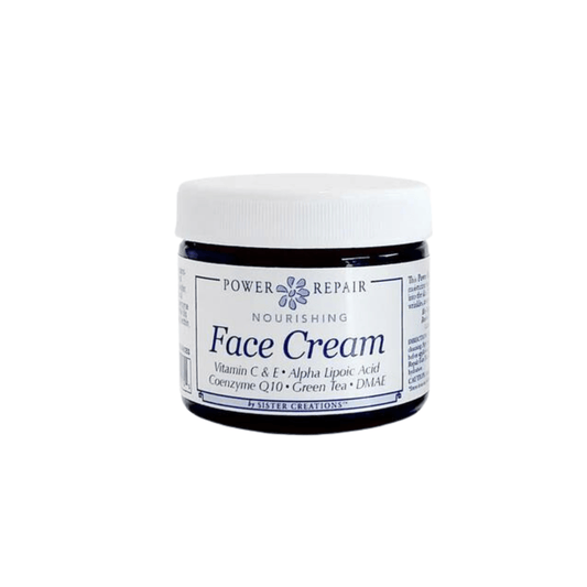 Super Salve Co botanical face cream in a glass jar