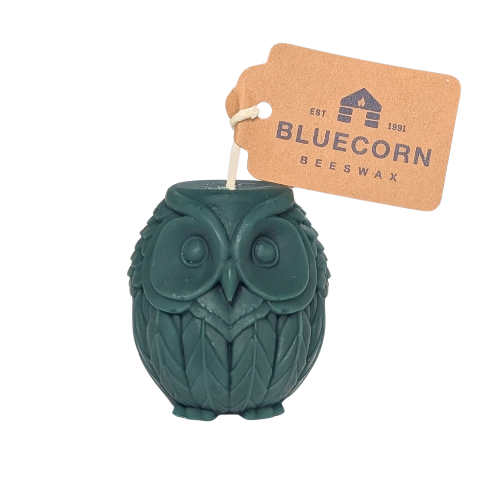 Owl Shaped Beeswax Candle