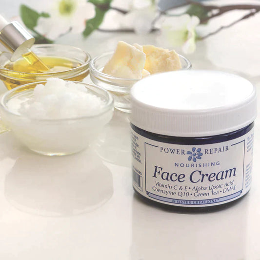 Super Salve Co botanical face cream jar with lid open